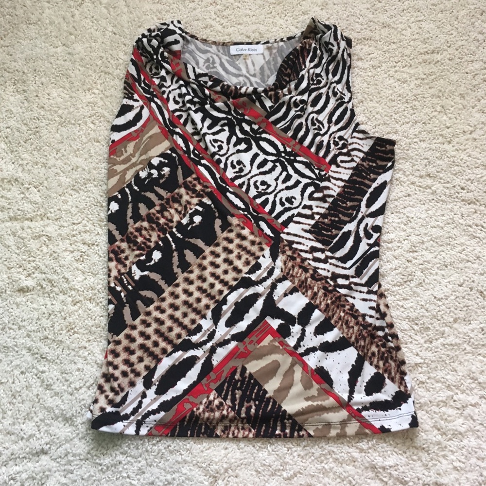 Calvin Klein cowl neck top